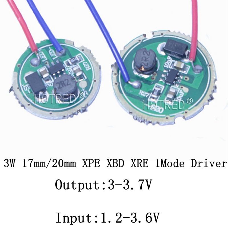 10PCS 3W LED ̹ ũ  XRE-Q5/XPE XP-E /XBD XB-D   16mm/20mm DC3.7V 1  LED  ̹ 3W LED   